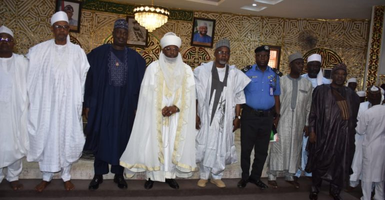 FORMER MINISTER OF STATE FOR EDUCATION AND HIS COUNTERPART FROM AGRICULTURE ON A WORKING VISIT TO FEDERAL UNIVERSITY EDUCATION