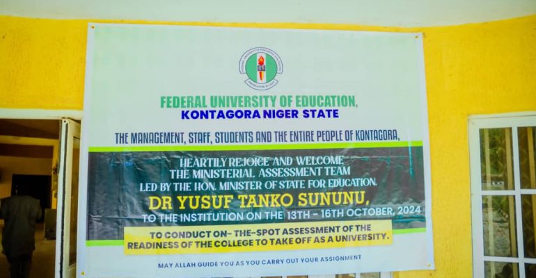FEDERAL UNIVERSITY OF EDUCATION KONTAGORA RECEIVED ASSESSMENT TEAM TO TAKE OFF OPERATION